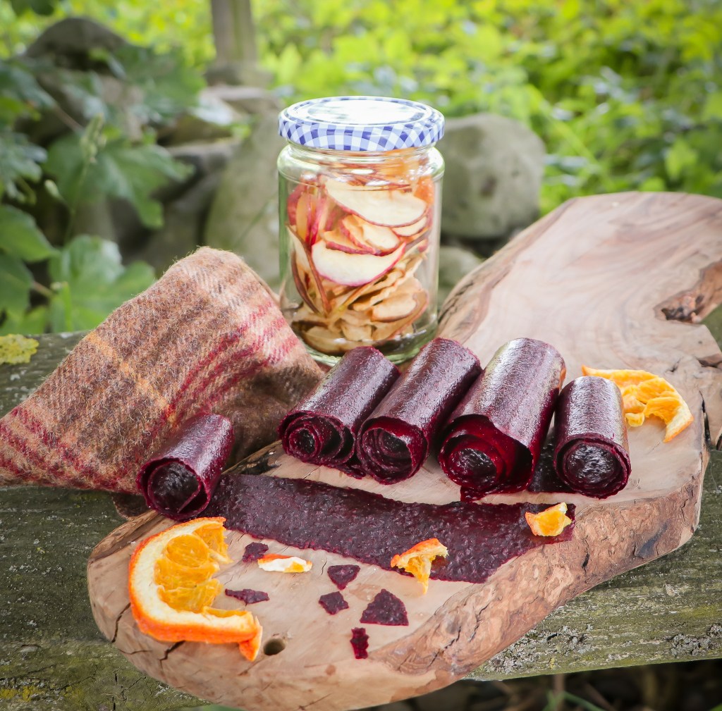 Blackcurrant Fruit Leather with other dried fruits.